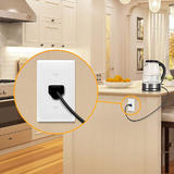 PrimeCables PC WP 8851 HDMI Wall Plates 1 Gang Single 1 406 Inch Hole Receptacle Outlet Wall Plate 4 50 x 2 76 PrimeCables
