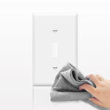 PrimeCables PC WP 8811 HDMI Wall Plates Standard Size 1 Gang Toggle Switch Plastic Wall Plate 4 50 x 2 76 PrimeCables