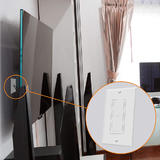 PrimeCables PC WP HJ8901 HDMI Wall Plates Split Type TV Flexible Plate Pass Through Insert for Media Cables white PrimeCables