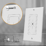 PrimeCables PC WP HJ8901 HDMI Wall Plates Split Type TV Flexible Plate Pass Through Insert for Media Cables white PrimeCables
