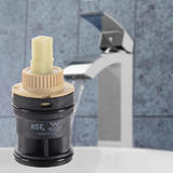 LIVINGbasics LVB FCV35L Kitchen Fixtures Flow Limited Saving Energy Plug in 35mm Long Ceramic Faucet Valve NSF Certified LIVI