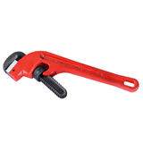 PrimeCables Cab WG01 14 Offset Hand Tools 14 Heavy Duty Offset Pipe Wrench with 45 Steel Jaw and Ductile Iron Handle Red Prim