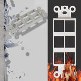 PrimeCables PC WP HJ266 Power Wall Plates Decorator Wallplate For Keystone Jacks And Modular Inserts 6 Ports White PrimeCable
