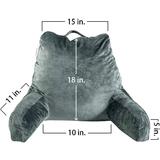 PrimeCables Cab RLC02 1 Stand Desk Ergonomic Accessories Foam Reading Pillow Memory Foam Lumbar Cushion Grey PrimeCables