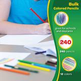 Crayola 145 68 8024 Art Markers Pens Crayola Classpack Colouring Pencils 240 pencils in 12 bright assorted colours 425819