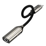 Baseus CALL56 0A USB Type C Adapters 2 in1 IP Male to IP 3 5mm Female Adapter L56 Tarnish Baseus