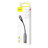 Baseus CALL56 0A USB Type C Adapters 2 in1 IP Male to IP 3 5mm Female Adapter L56 Tarnish Baseus