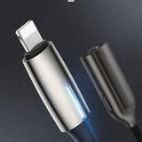 Baseus CALL56 0A USB Type C Adapters 2 in1 IP Male to IP 3 5mm Female Adapter L56 Tarnish Baseus