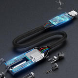 Baseus CALL56 0A USB Type C Adapters 2 in1 IP Male to IP 3 5mm Female Adapter L56 Tarnish Baseus