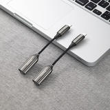 Baseus CALL56 0A USB Type C Adapters 2 in1 IP Male to IP 3 5mm Female Adapter L56 Tarnish Baseus