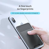 Baseus ACKD B0G Cell Phone Case Screen Protector Non Toxic Soft Anti fingerprint Back Stick Silicone Card Bag French Grey Bas