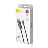 Baseus CATSY 0G USB Type C Baseus Video Type C Male To HD4K Male Adapter Cable 1 8M Space gray