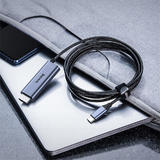 Baseus CATSY 0G USB Type C Baseus Video Type C Male To HD4K Male Adapter Cable 1 8M Space gray