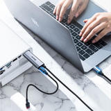 Baseus CATSY 0G USB Type C Baseus Video Type C Male To HD4K Male Adapter Cable 1 8M Space gray