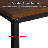 Moustache MOFW DNZ1206077T Writing Desks Shelves Industrial Reversible Computer Desk with 2 Shelves Strengthened Frame Mousta