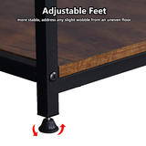 Moustache MOFW DNZ1206077T Writing Desks Shelves Industrial Reversible Computer Desk with 2 Shelves Strengthened Frame Mousta