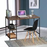 Moustache MOFW DNZ1206077T Writing Desks Shelves Industrial Reversible Computer Desk with 2 Shelves Strengthened Frame Mousta