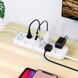 PrimeCables Cab WSS 612 Brands Surge Protector Power Strip with 12 Outlets 4 USB Ports 1 Type C Port PrimeCables