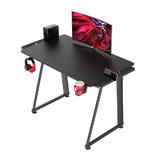 PrimeCables PC A1 1060 Gaming Accessories Ergonomic PC Gaming Desk with Extension Stand black PrimeCables