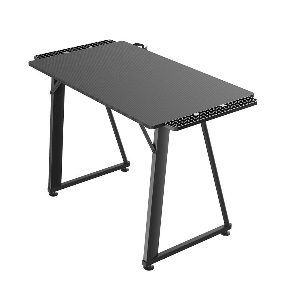 Ergonomic PC Gaming Desk with Extension Stand, black PrimeCables®