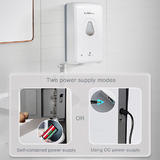 LIVINGbasics LVB X5525F Bathroom Accessoires Automatic Soap Dispenser 900ML with Infrared Motion Sensor Wall Mount LIVINGbasi