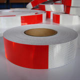 Other Brands OS 34 FJG 11 Adhesives Tapes and Dispenser Waterproof Reflective Safety Tape 2 x 74FT Red Stripe