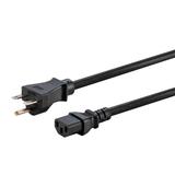 Monoprice Canada Cab PC 40076 6ft Power Cables Cords Heavy Duty Power Cord NEMA 6 15P to IEC 60320 C13 14AWG 15A 3750W SJT 25