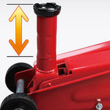 PrimeCables Cab TA83006C Car Accessories Decor 3 Ton 6 000 lb Capacity Car Floor Jack with Piston Quick Lift Pump Red PrimeCa