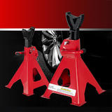 PrimeCables Cab ST8803GS Car Accessories Decor 3 Ton Adjustable Car Jack Stand Steel Car Lifting Stand Red 1 Pair PrimeCables