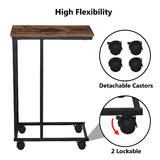 Moustache MOS CJ 554H Writing Desks Shelves Industrial C Table Couch Sofa Side Table with 4 Castors Moustache