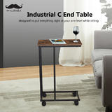 Moustache MOS CJ 554H Writing Desks Shelves Industrial C Table Couch Sofa Side Table with 4 Castors Moustache