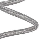 LIVINGbasics LVB 48088R Kitchen Fixtures Stainless Steel Braided Toilet Supply Line with 3 8 and 7 8 Nut Connection 1ft LIVIN