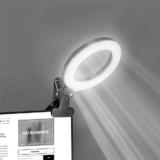 No Brand PC S9 R Gaming Accessories 360 Adjustable Clip on Selfie Ring Light With 3 White Light Modes 6 RGB Colours 6 inch