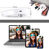 PC S20RGB Gaming Accessories Rechargeable Portable Clip on Selfie Ring Light With 16 RGB Colors 40 LED