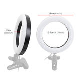 No Brand PC S9 R Gaming Accessories 6 Clip on Selfie Ring Light With 10 Adjustable Brightness 3 Color Modes