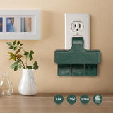 PrimeCables Cab LA 41 Brands Weatherproof 3 Outlet Grounded Adapter Heavy Duty Wall Tap with Covers PrimeCables