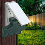 PrimeCables Cab LA 41 Brands Weatherproof 3 Outlet Grounded Adapter Heavy Duty Wall Tap with Covers PrimeCables
