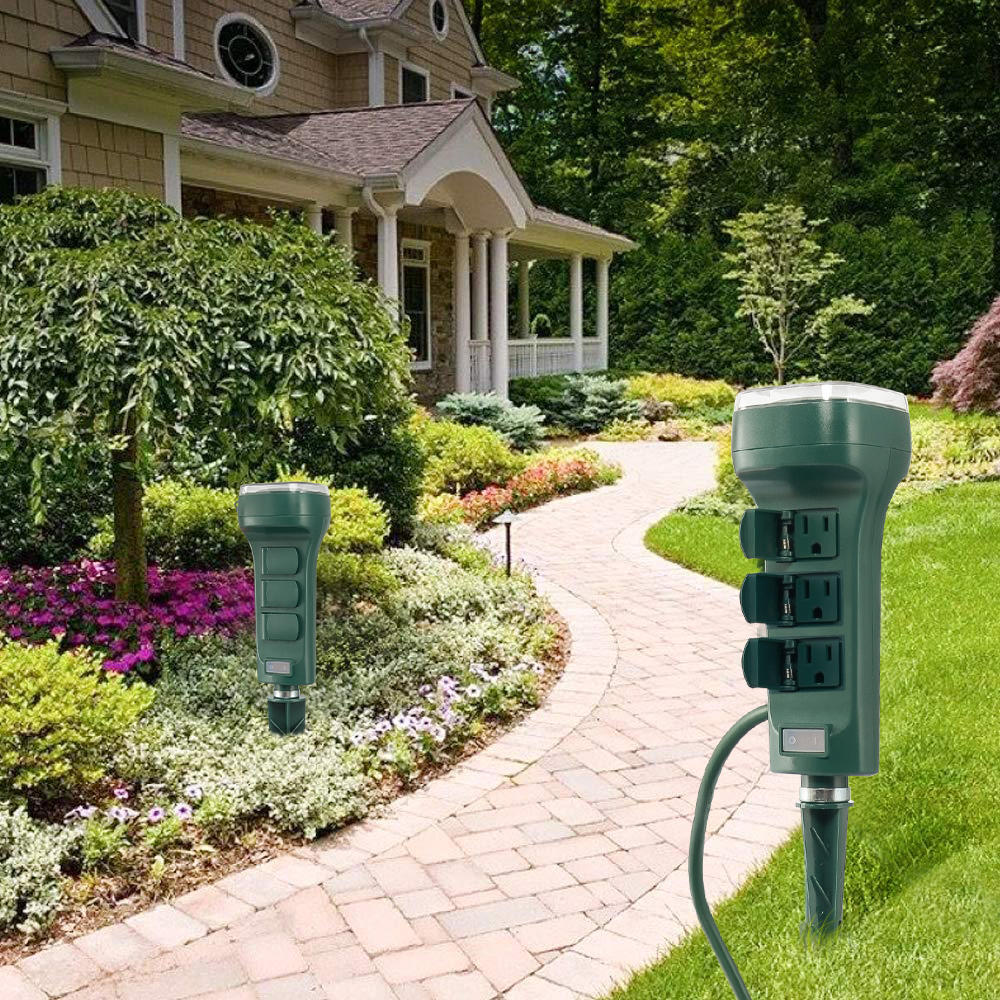 6Outlet Outdoor Weatherproof Power Stake Timer PrimeCables®