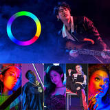No Brand PC S15 35R Gaming Accessories 3 5 inch 3 Normal Colors and 9 RGB Colors Selfie Ring Light with Cell Phone Holder