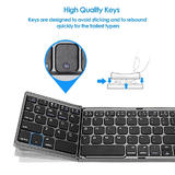 Other Brands BT03 Keyboards Slim Foldable Bluetooth Keyboard with Touchpad Black