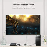 PrimeCables PC GV SP1237 DELETE HDMI Bi Direction Switch Splitter 4K 60Hz Support 3D input output up to 5m AWG26 PrimeCables