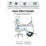 Moustache MOFR F6031S BK Chair Accessories Ergonomic Office Footrest with Small Massage Nodes Black Moustache