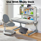 Moustache MOFR F6031S BK Chair Accessories Ergonomic Office Footrest with Small Massage Nodes Black Moustache