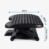 Moustache MOFR F6031S BK Chair Accessories Ergonomic Office Footrest with Small Massage Nodes Black Moustache