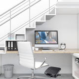 Moustache MOFR F6031S BK Chair Accessories Ergonomic Office Footrest with Small Massage Nodes Black Moustache