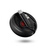 PrimeCables Cab RE002 USB C Type C Cables 2 in 1 Round Retractable Type C or Micro USB to USB Cable