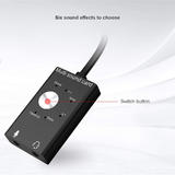PrimeCables PC SC AC DELETE Compact Multi sound USB and Type C Sound Card with Noise Reduction Chip PrimeCables