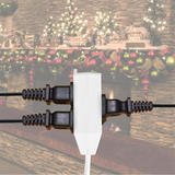 PrimeCables Cab LK 02 Surge Protector Power Strip 13Ft 2 Prong 3 Outlet Indoor Extension Cord with Foot Switch 5A 125V 1625W 