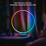 Other Brands YX R9 Atmosphere Light Table Light Circle RGB Dimmable Table Lamp with Remote Control