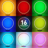 Other Brands YX R9 Atmosphere Light Table Light Circle RGB Dimmable Table Lamp with Remote Control